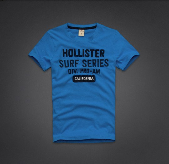 T-shirt Hollister Homme Bleu